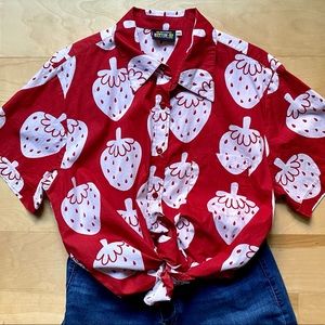 Big Bud Press Strawberry Button Up